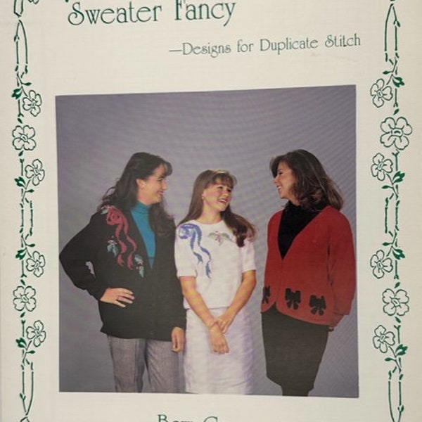 Sweater Fancy Designs for Duplicate Stitch - Bow Crazy