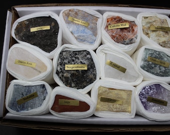 12 semi precious stones Gift Set,