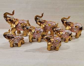 Set of 7 Vintage Elephant Statue ,Elephant Figurine, Elephant Statue, Elephant Home Decoration, Elephant Sculpture, Elephant Decora