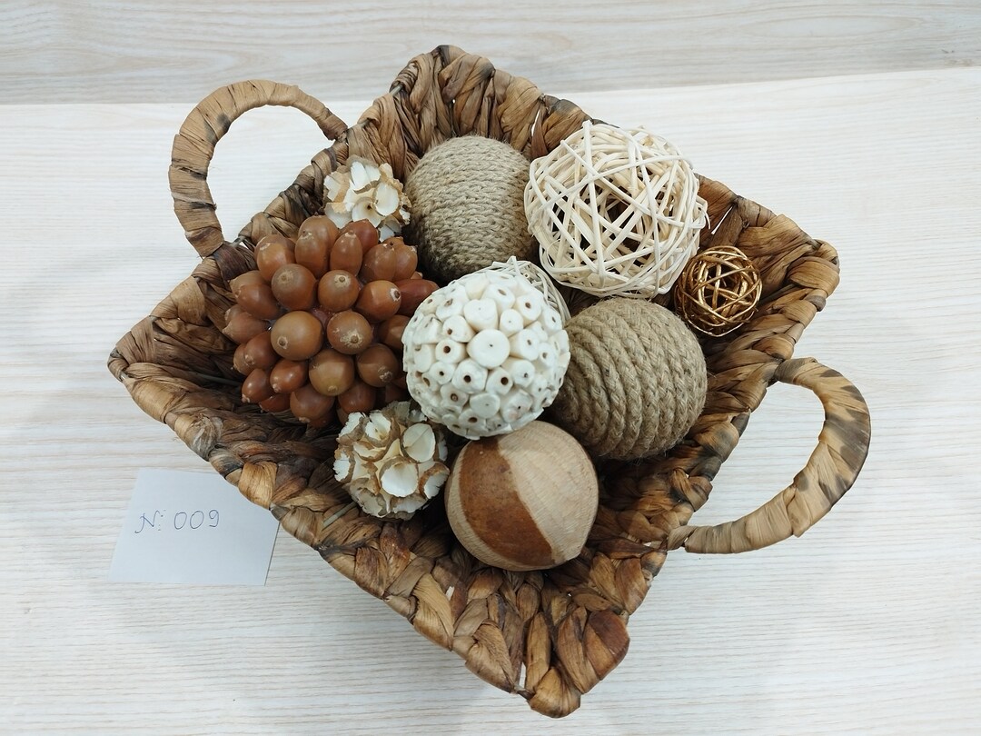 Decorative Balls for Bowl Fillers Table Centerpiece Set of Etsy