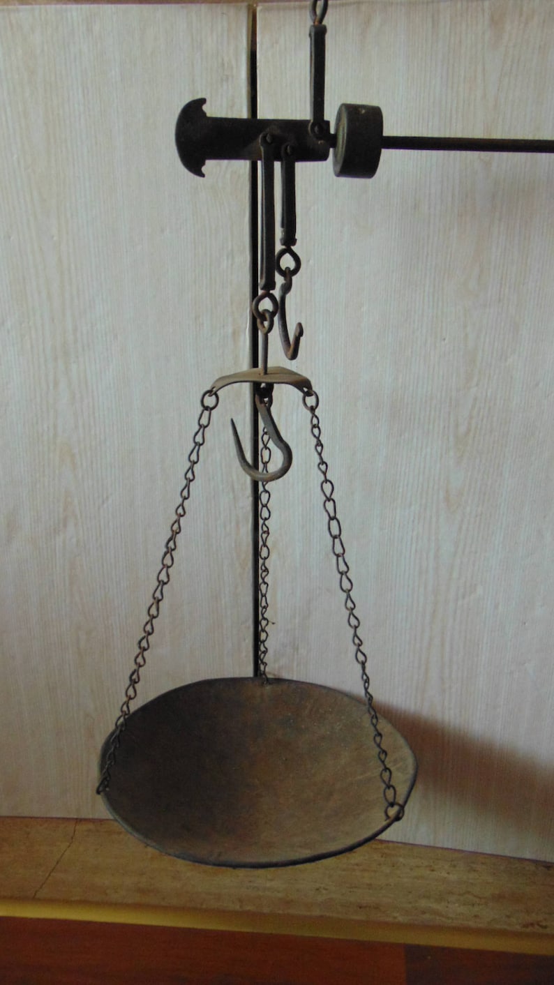 ON SALE Vintage Metal Scales Antique Huge Scales Authentic Etsy