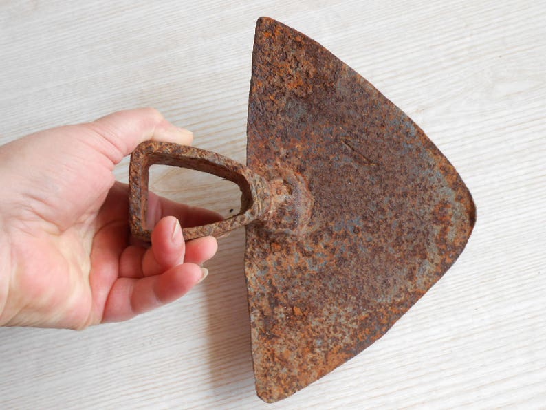 ON SALE Vintage Garden Hoe Primitive Ax Head Rust Vintage Tool Pick Head Farm and Country Decor Rusty Gardening Tool Hand Garden Tool