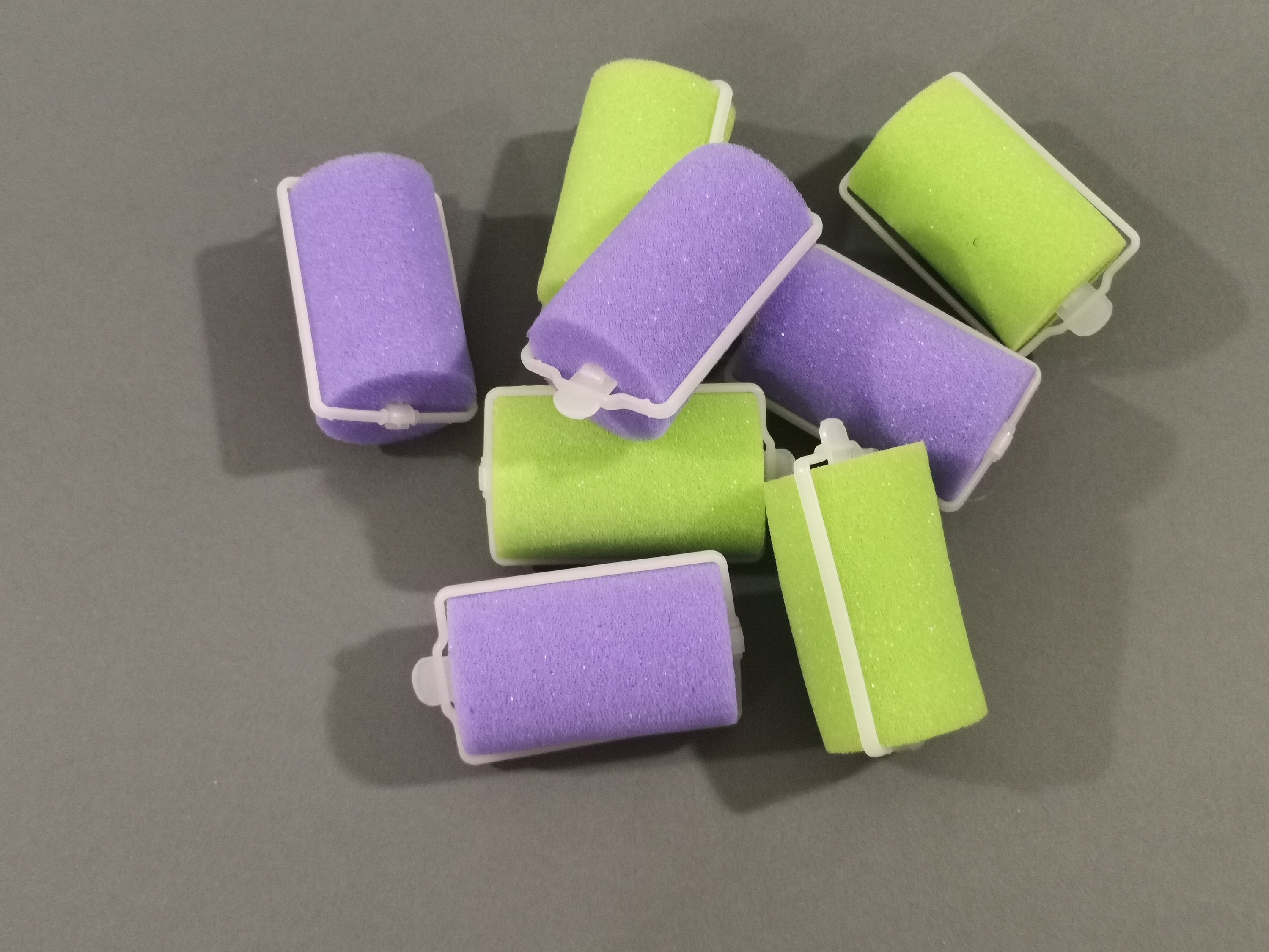 ON SALE Vintage Hair Curlers set of 8 Foam Hair Rollers Etsy