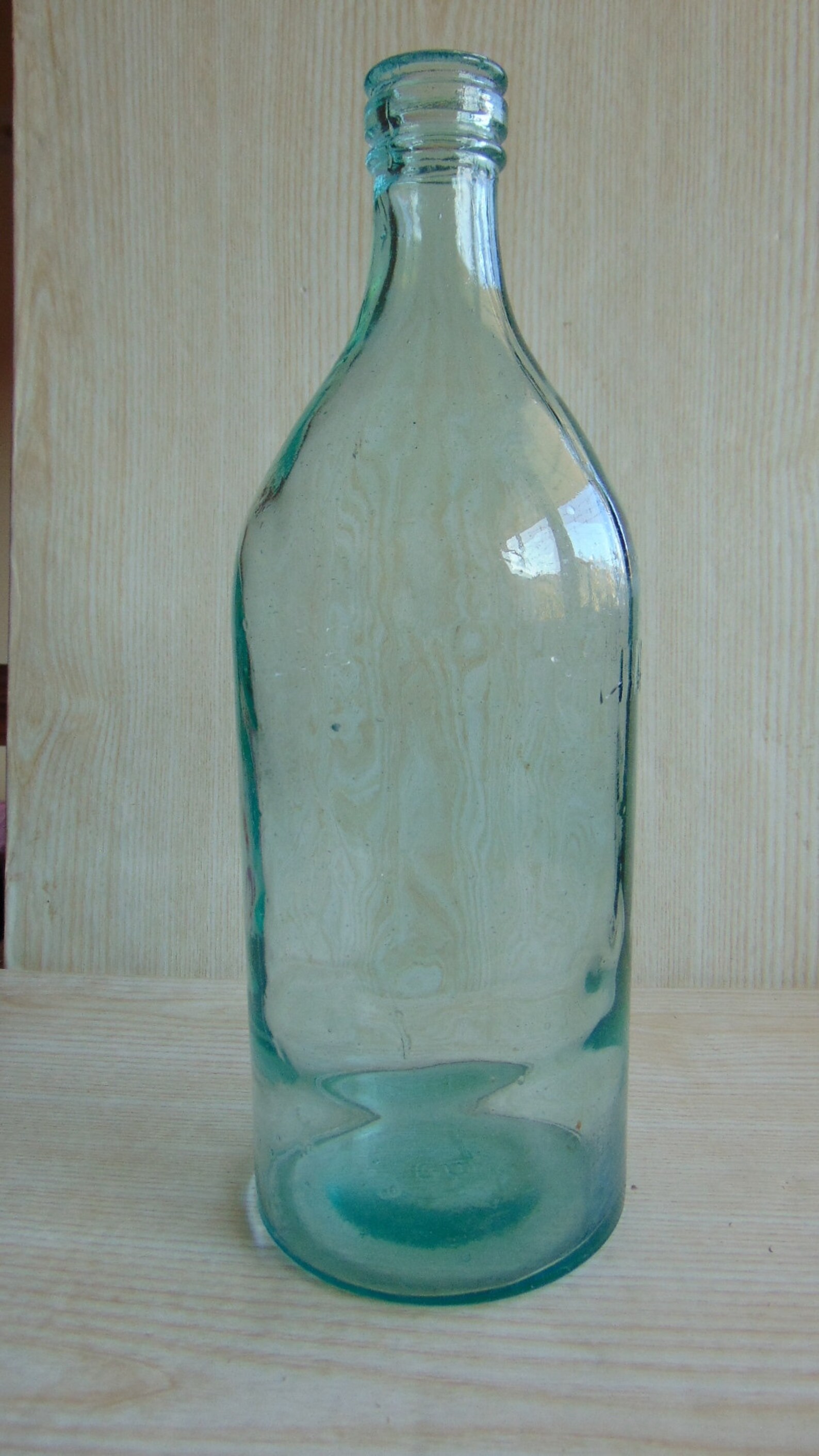 20ON SALE Vintage big glass bottleExtra large old glass Etsy