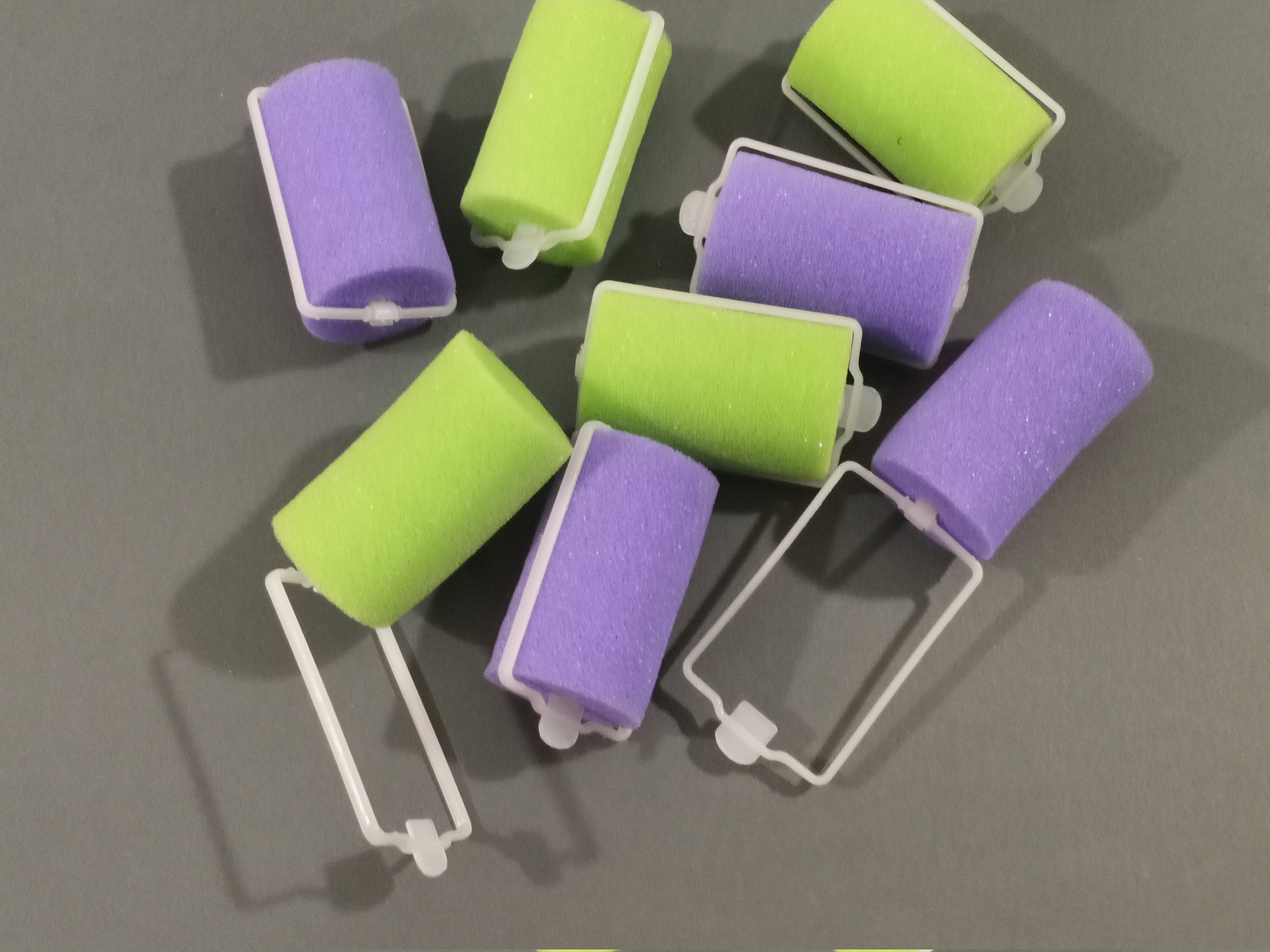 ON SALE Vintage Hair Curlers set of 8 Foam Hair Rollers Etsy