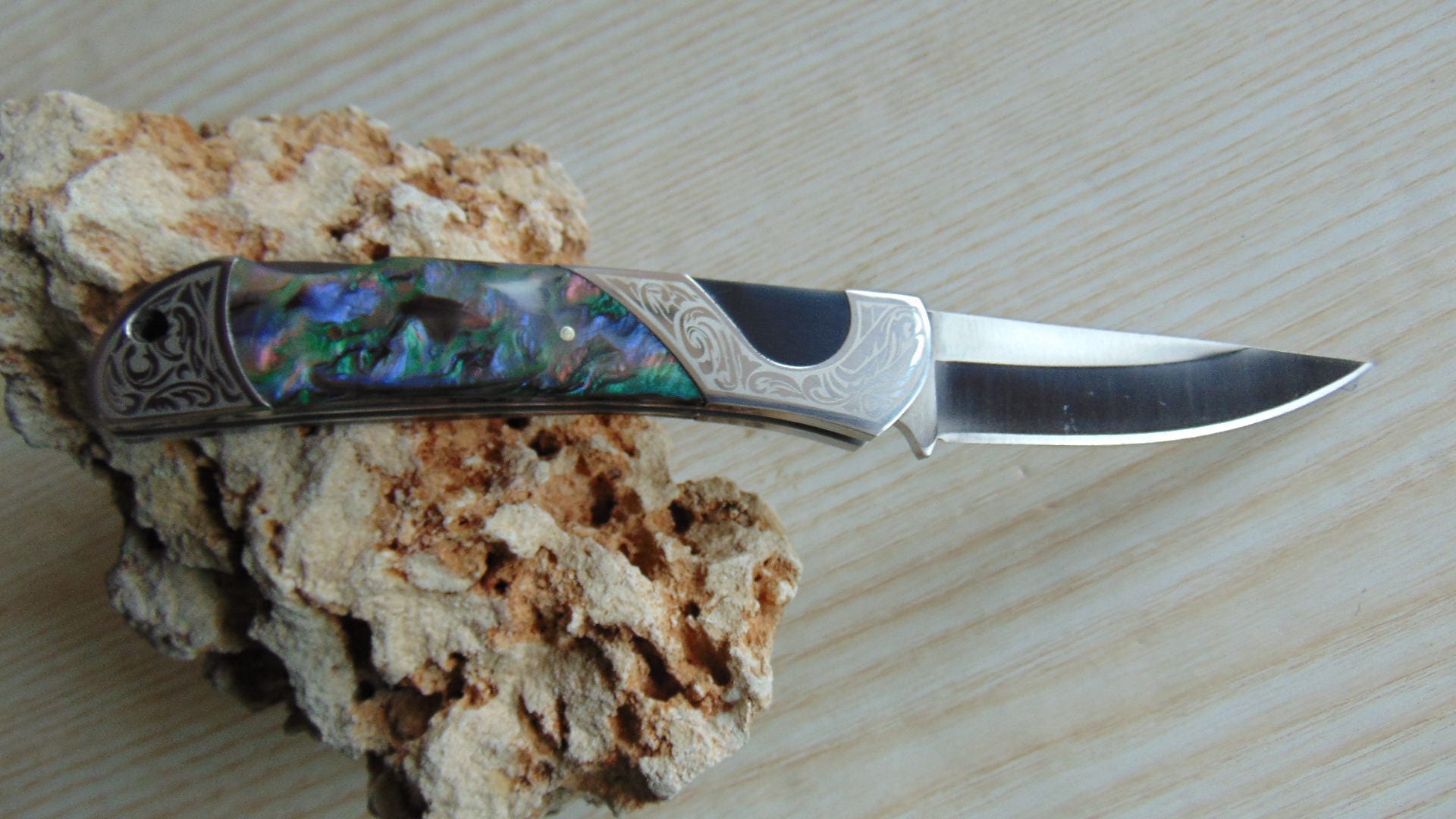 ON SALE Mother of Pearl Pocket Knife Folding Knife With Etsy