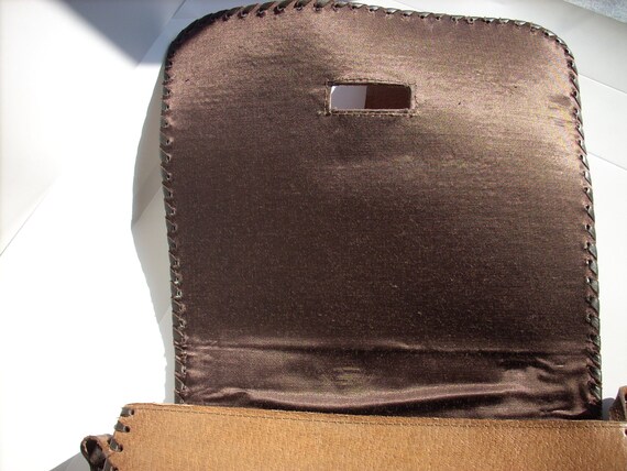 Vintage Leather Handbag,Vintage women genuine lea… - image 4