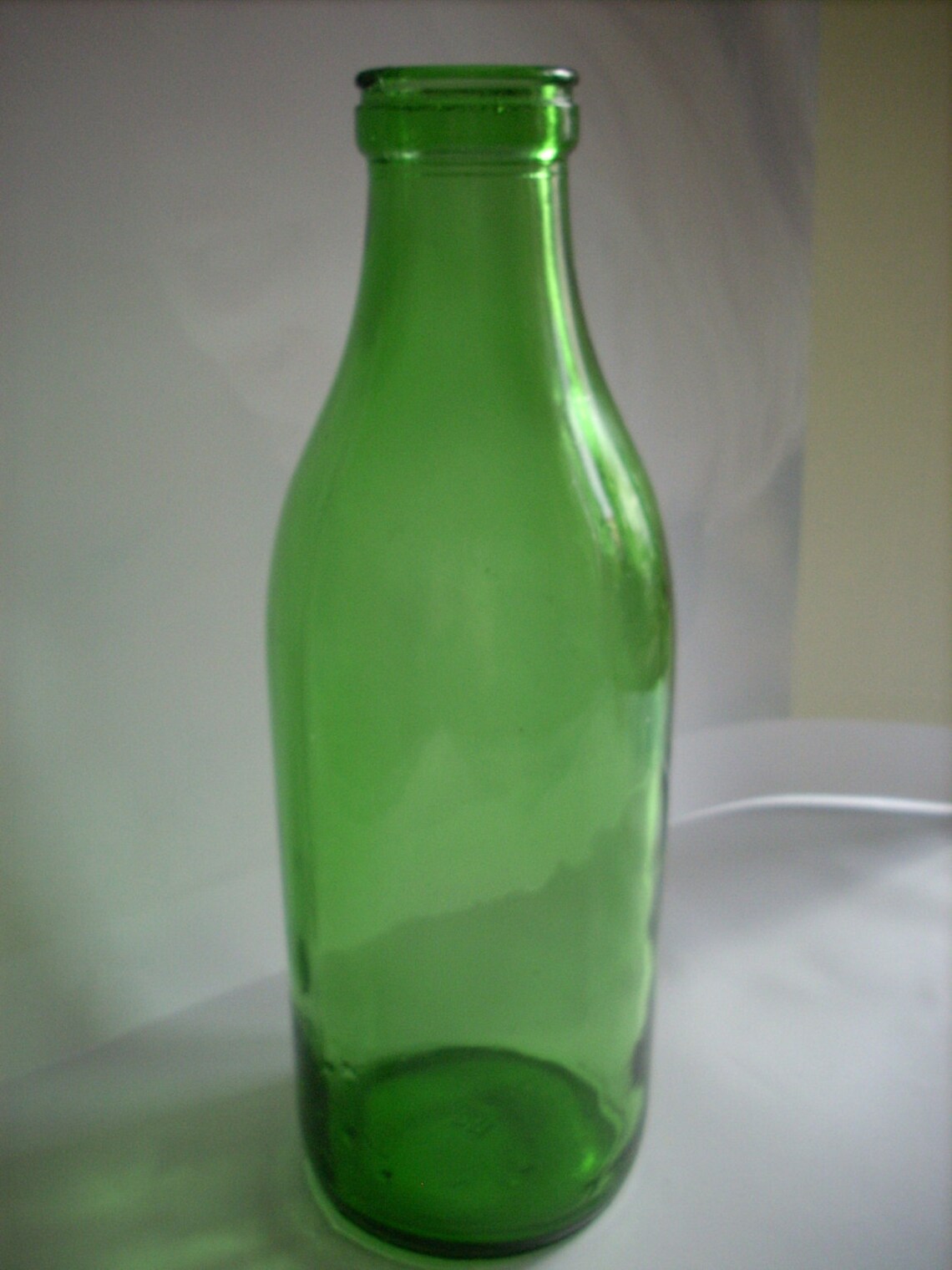 ON SALE Vintage Green Milk Bottlelarge Green Bottle Etsy