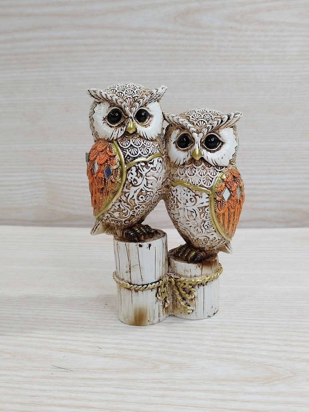 Owls Statue, Owls Family, Bird Sculpture,owls Figurine, Collectible