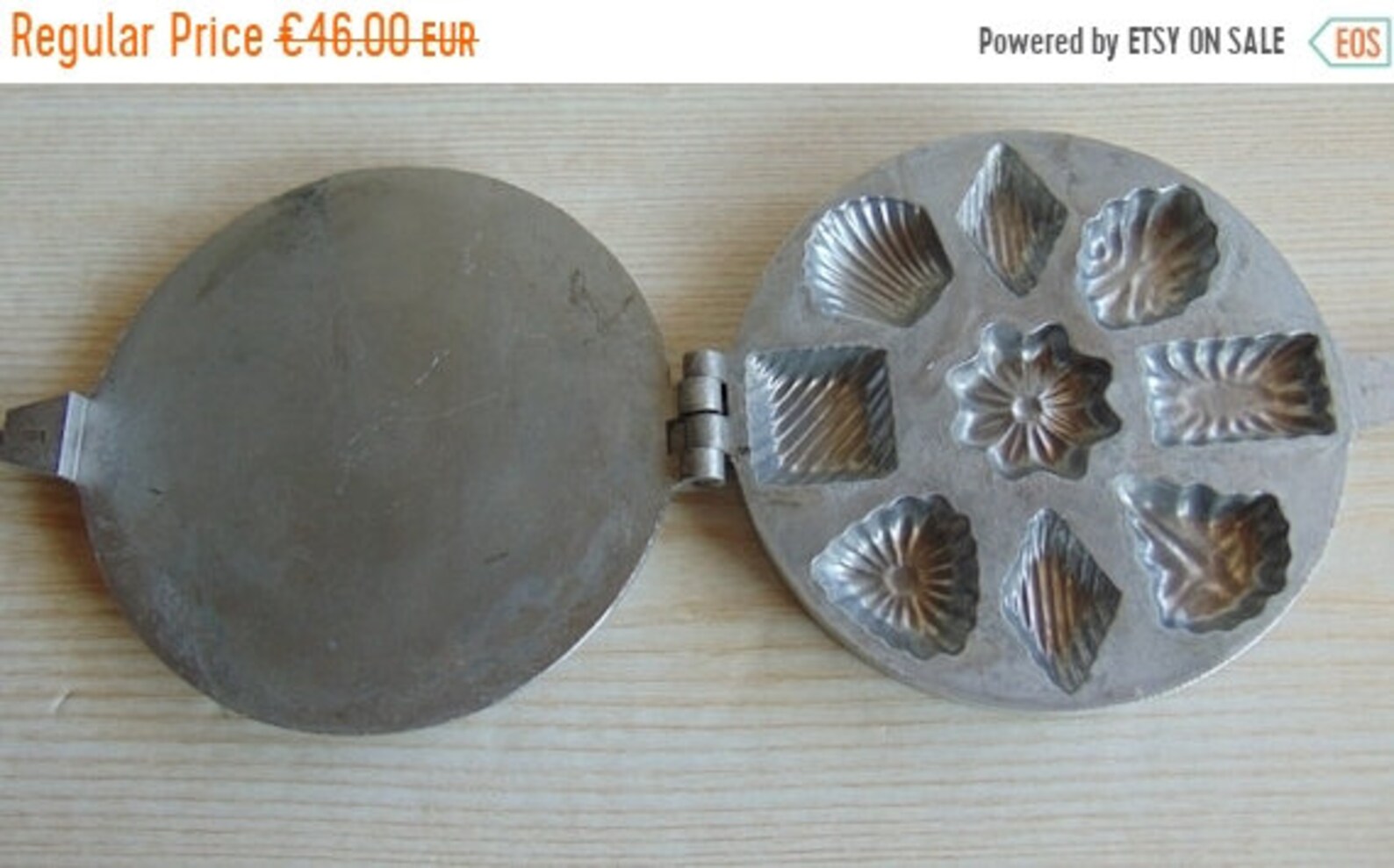ON SALE Antique cast irons moldCookie Pan Vintage Mold Iron Etsy