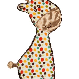 Polka Dot Giraffe &quot;cuddle,&quot; &quot;snuggle,&quot; lovie,&quot; &quot;lovey,&quot; &quot;blankie,&quot; blanket for newborn, infant, toddler