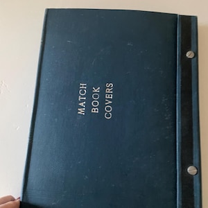 Rare matchbook collection in matchbook cover shaped album-144matchbook covers.