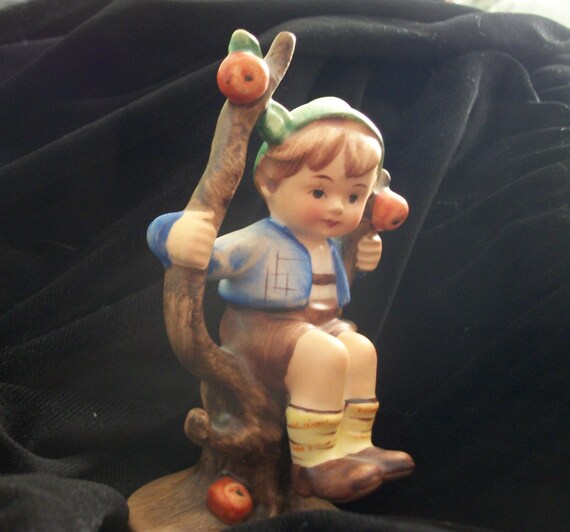 boy in apple tree hummel figurine