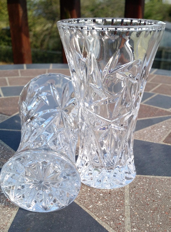 Vintage Lenox Fine Crystal Made In Czech Republic 4 Bud Etsy