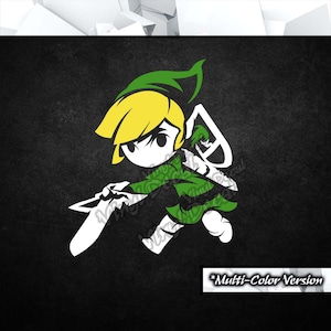 Vinyl Decal (Animation Anime Video Game Console Car Window Glass Acrylic Laptop Tablet PC Computer Tower Case Multi Color Art Decor)