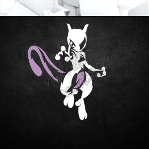 PKM - Vinyl Aufkleber (Animation Anime Videospiel Konsole Auto Fenster Glas Acryl Laptop Tablet PC Computer Tower Gehäuse Multi Color Art Decor)