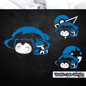 PKM - Vinyl Decal (Animation Anime Video Game Console Car Laptop Tablet PC Computer Tower Case Multi Color Art Decor Glass Acrylic Window)