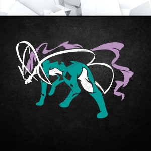 PKM - vinylsticker (animatie anime videogameconsole autoruit glas acryl laptop tablet-pc computer torenbehuizing meerkleurig kunstdecor)