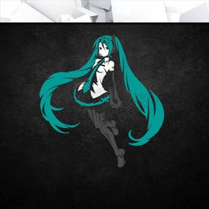 VCL - Vinyl Decal (Idol Singer Video Game Console Car Window Glass Acrylic Laptop Tablet PC Computer Tower Case Multi Color Art Decor)