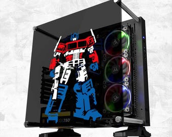 TFM Vinyl Decal Transfer (Robot Video Game Console Car Window Glass Acrylic Laptop Tablet PC Computer Tower Case Multi Color Art Decor)