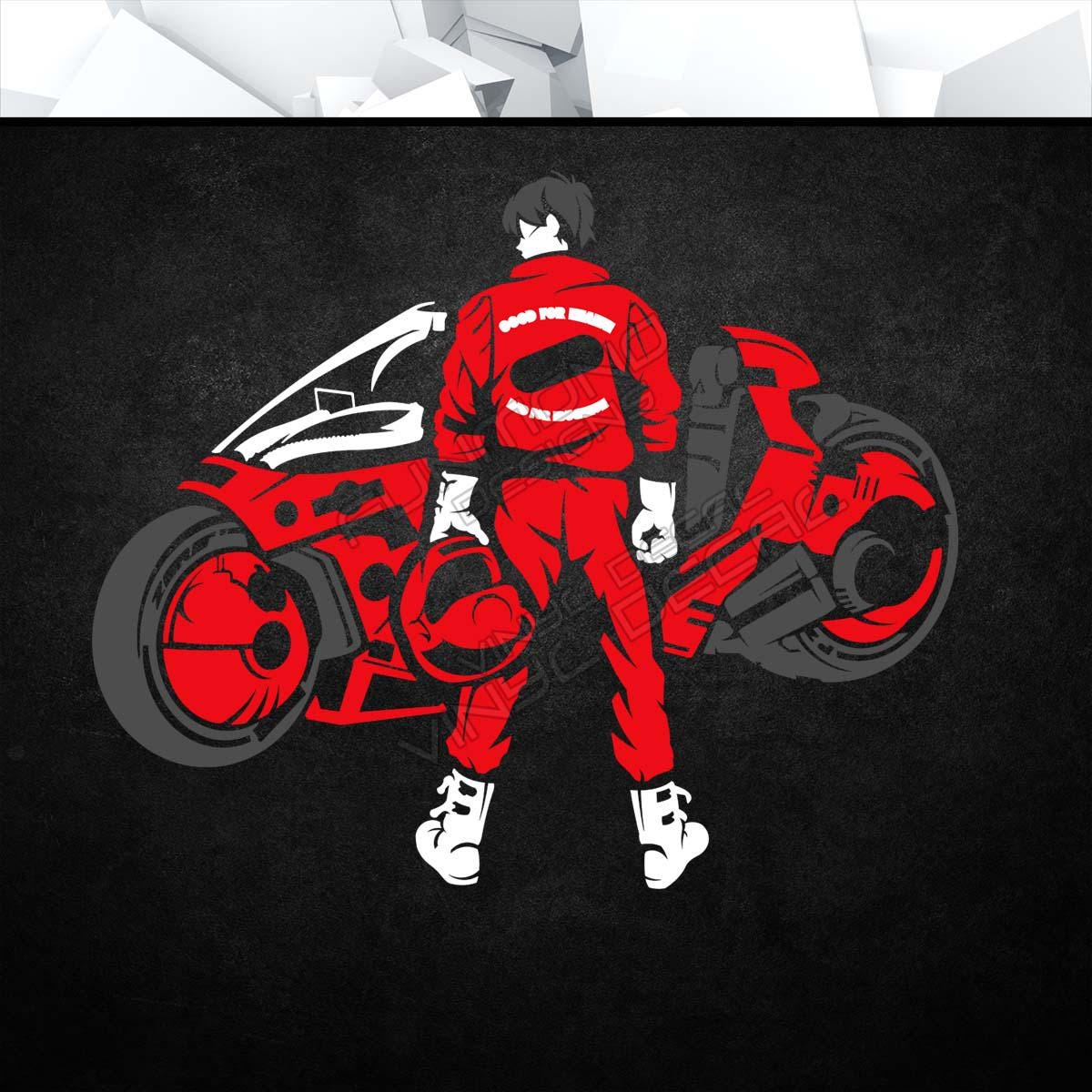 AKR - Vinyl Decal (Animation Anime Video Game Console Car Window Glass Acrylic Laptop Tablet PC Computer Tower Case Multi Color Art Decor)