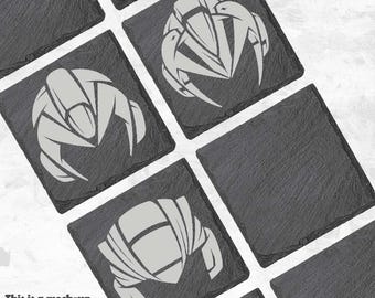 MGM - Slate Beverage Coaster (Video Game Laser Engraved)