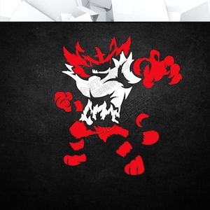 PKM - Vinyl Decal (Animation Anime Video Game Console Car Window Glass Acrylic Laptop Tablet PC Computer Tower Case Multi Color Art Decor)