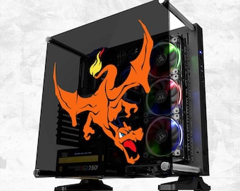 PKM - Vinyl Decal (Animation Anime Video Game Console Car Window Glass Acrylic Laptop Tablet PC Computer Tower Case Multi Color Art Decor)