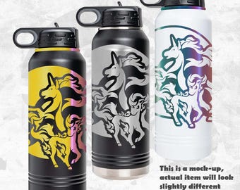 PKM - Stainless Steel Water Bottle (Animation Anime Monster Video Game Reusable Durable Insulated Eco-friendly BPA Lead Free)
