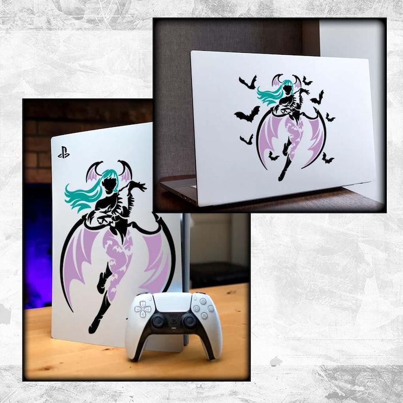 Vinyl Aufkleber Transfer (Videospiel Konsole Auto Fenster Glas Acryl Laptop Tablet PC Computer Tower Case Multi Color Art Decor) Bild 8