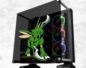 PKM Vinyl Decal Transfer (Animation Anime Video Game Console Car Window Glass Acrylic Laptop Tablet PC Computer Tower Case Multi Color Art)