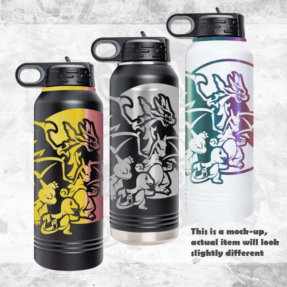 PKM - Stainless Steel Water Bottle (Animation Anime Monster Video Game Reusable Durable Insulated Eco-friendly BPA Lead Free)