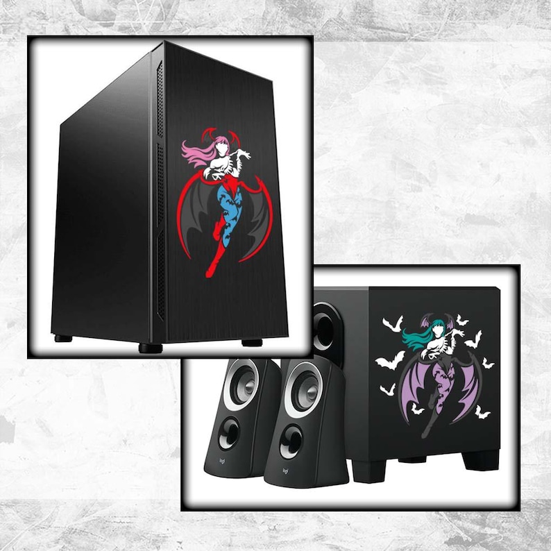 Vinyl Aufkleber Transfer (Videospiel Konsole Auto Fenster Glas Acryl Laptop Tablet PC Computer Tower Case Multi Color Art Decor) Bild 5