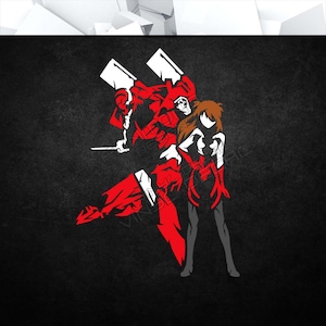 EVA - Vinyl Decal (Animation Anime Video Game Console Car Window Glass Acrylic Laptop Tablet PC Computer Tower Case Multi Color Art Decor)