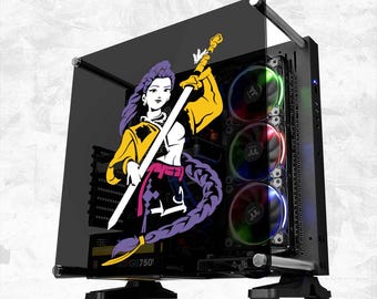 KDH - Vinyl Decal (Animation K-Pop Korean Music Game Console Car Window Glass Acrylic Laptop Tablet PC Computer Tower Case Multi Color Art)