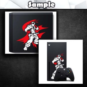 SFT - Vinyldekal (Fighting Esports Videospelskonsol Bilfönster Glas Akryl Laptop Surfplatta Dator Tower Chassi Flerfärgad Konstdekor) bild 5
