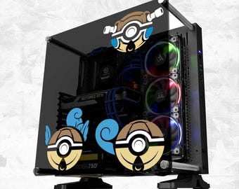 PKM - Vinyl Decal (Animation Anime Video Game Console Car Window Glass Acrylic Laptop Tablet PC Computer Tower Case Multi Color Art Decor)