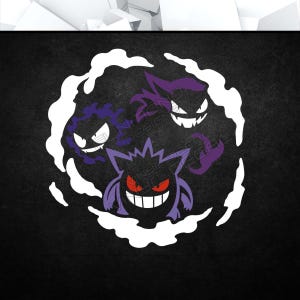 PKM - Sticker en vinyle (Animation, Anime, console de jeu vidéo, fenêtre de voiture, verre acrylique pour ordinateur portable, tablette PC, tour d'ordinateur, décoration artistique multicolore)