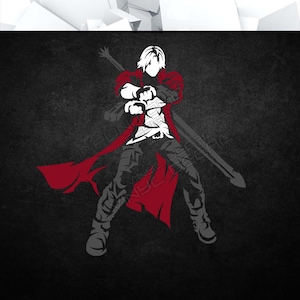 Vinyl Decal (Animation Anime Video Game Console Car Window Glass Acrylic Laptop Tablet PC Computer Tower Case Multi Color Art Decor)