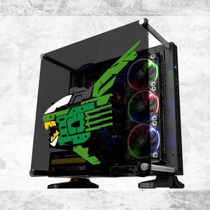 ZDS - Sticker en vinyle (Animation, anime, console de jeu vidéo, vitre de voiture en acrylique pour ordinateur portable, tablette PC, tour d'ordinateur, décoration artistique multicolore)