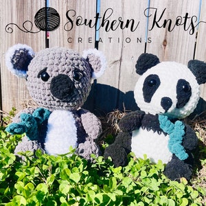 Koala and Panda Bear Crochet Pattern