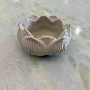 Cement Lotus Bowl Ring Dish Jewelry Tray Tealight Candle Holder