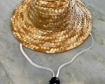 Extra Large Dog Straw Sun Hat Size XL