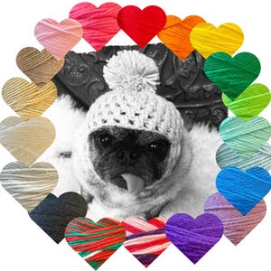 ANY Color, Any Size! Winter Dog Hat * Handmade Crochet * Size XS, Small, Medium, Large, XL *Puppy * Keeps Ears Warm!