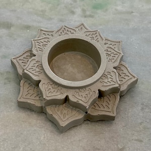 Lotus Tea light Candle Holder Ring Dish