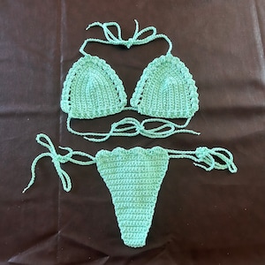 Mint Crochet Bikini 