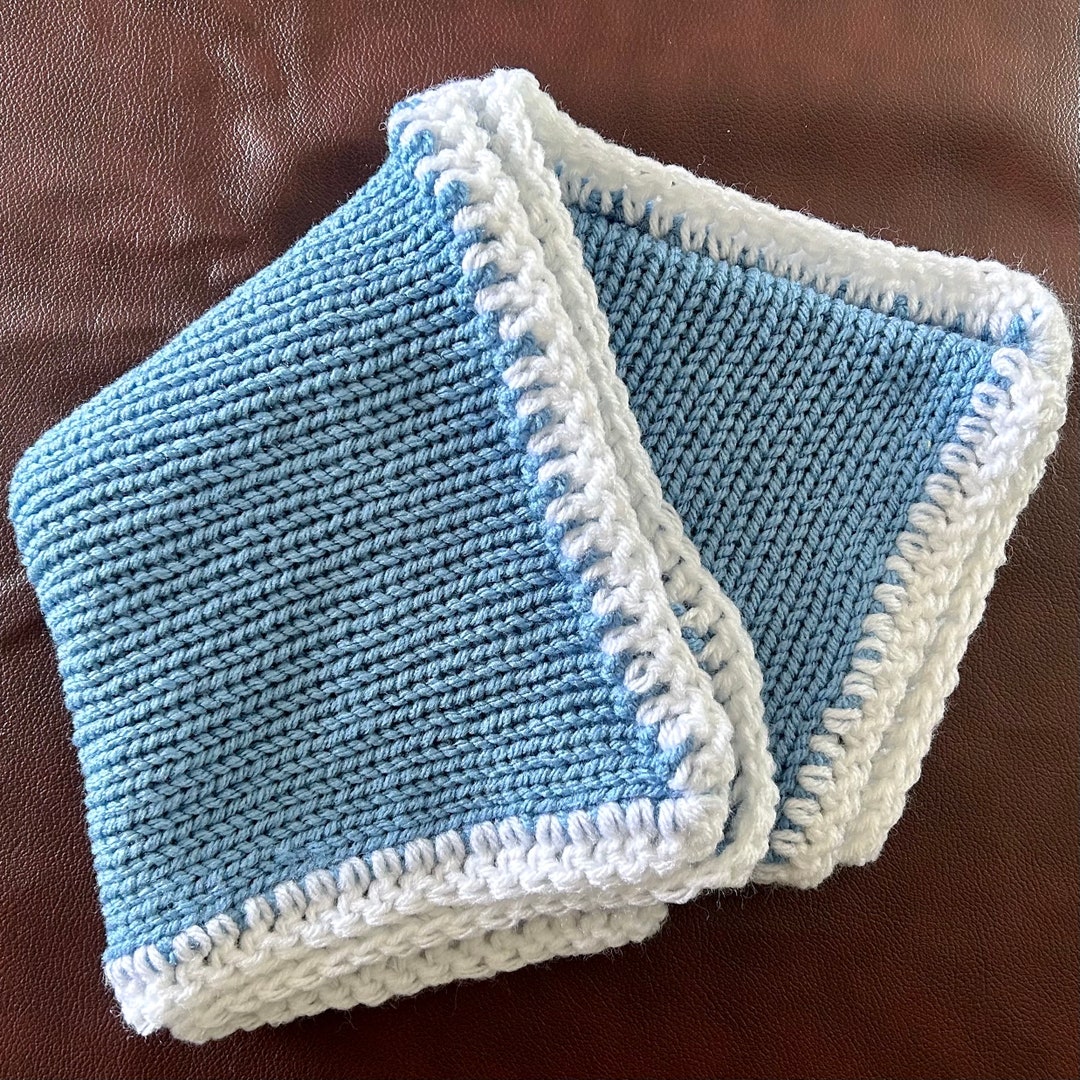 Hand Knit Baby Girl Boy Blanket Crochet Handmade Shower Gift Etsy
