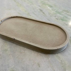 Cement Tray Jewelry Dish Candle Holder