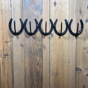 Five Horseshoe Coat Hook