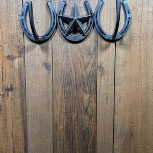 Horseshoe Coat Hook with Star